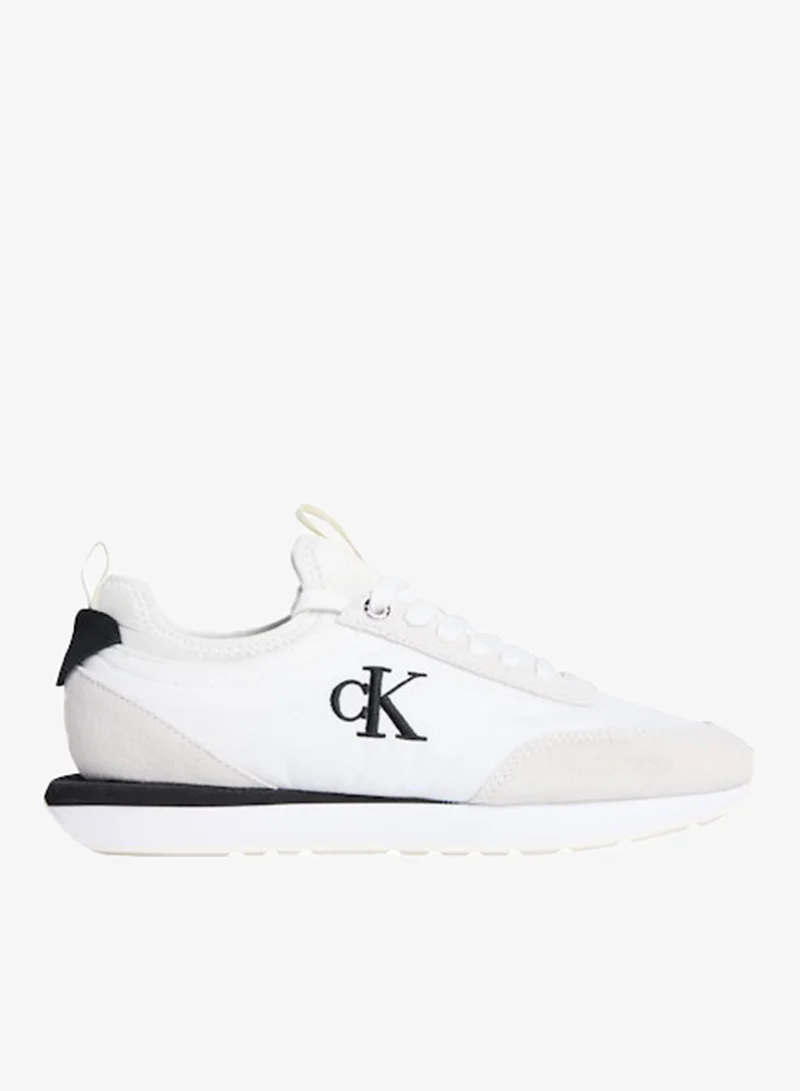 Embroidery Mono-SoTrainers With Leather